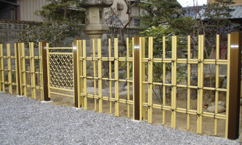 四ツ目垣,日本庭園,間仕切