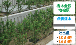 散水パターンの商品紹介 | 自動散水、人工竹垣、庭園資材のグローベン